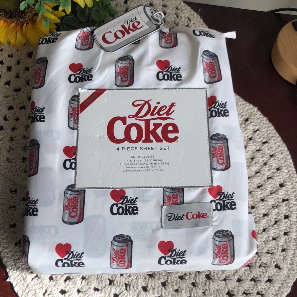 Diet Coke Sheet Set - TWIN